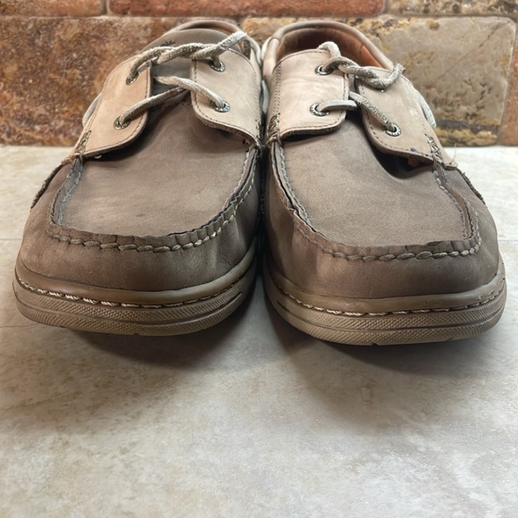 Tommy Bahama Classic Boat Shoes Lace Up Two Tone Leather Loafers Size 13 M - Picture 5 of 15